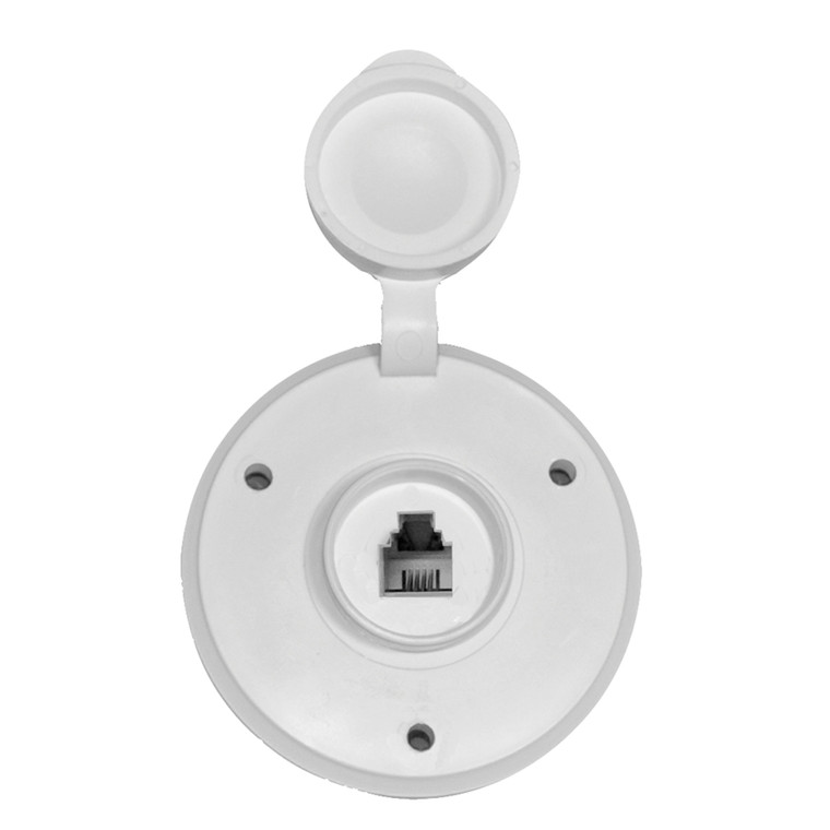Prime Products 08-6210 Round Phone Receptacle - White - 1574409 Prime Products 08-6210 Round Phone Receptacle - White - 1574409