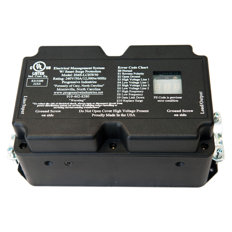 Progressive Industries EMS-LCHW50 Hardwired RV Surge and Electrical Protector - 50 Amp - EMS-LCHW50