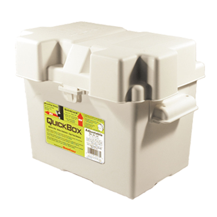 Quick Cable 120179-012 Group 24 Standard Battery Box - White - 120179-012