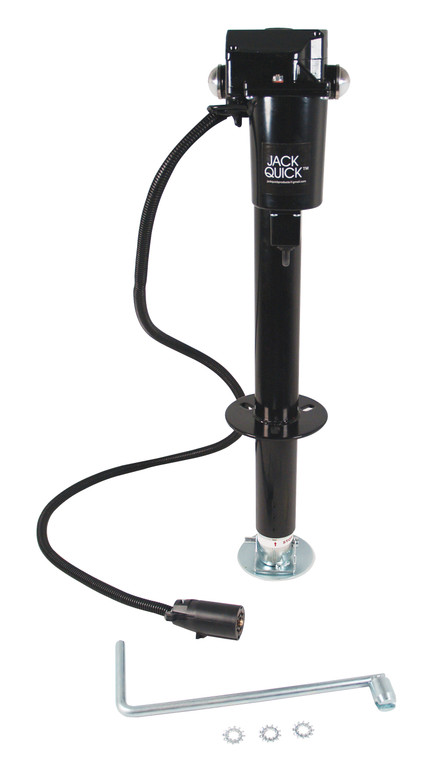 Quick Products JQ-3000-7P Power A-Frame Electric Tongue Jack with 7-Way Plug - 3,250 lbs. Lift Capacity - JQ-3000-7P
