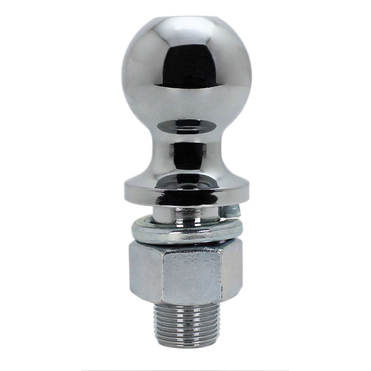 Quick Products QP-HB3004S 1-7/8" Chrome Hitch Ball - 1" Diameter x 2-1/8" Long Shank - 2,000 lbs. - QP-HB3004S