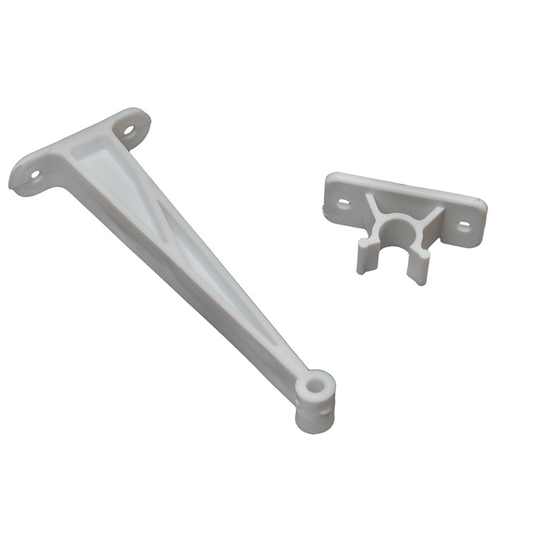 RV Designer E247 Plastic Clip-Style Entry Door Holder - White, 5.5" - E247