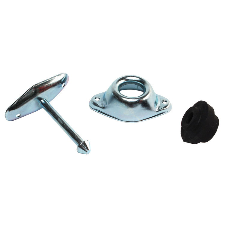 RV Designer E251 Metal Plunger-Style Entry Door Holder - Straight, 3" - E251