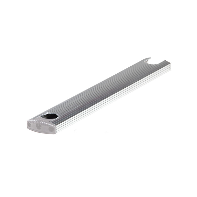 Stromberg Carlson 8540-NT Universal Exterior RV Ladder Drilled-Out Aluminum Tread, End Caps and Screws - Silver - 8540-NT
