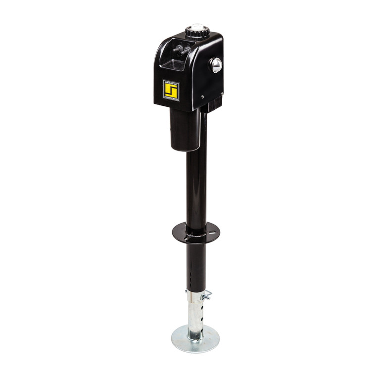 Stromberg Carlson JET-3755 Black 3500 lb. Electric Tongue Jack with Light - JET-3755