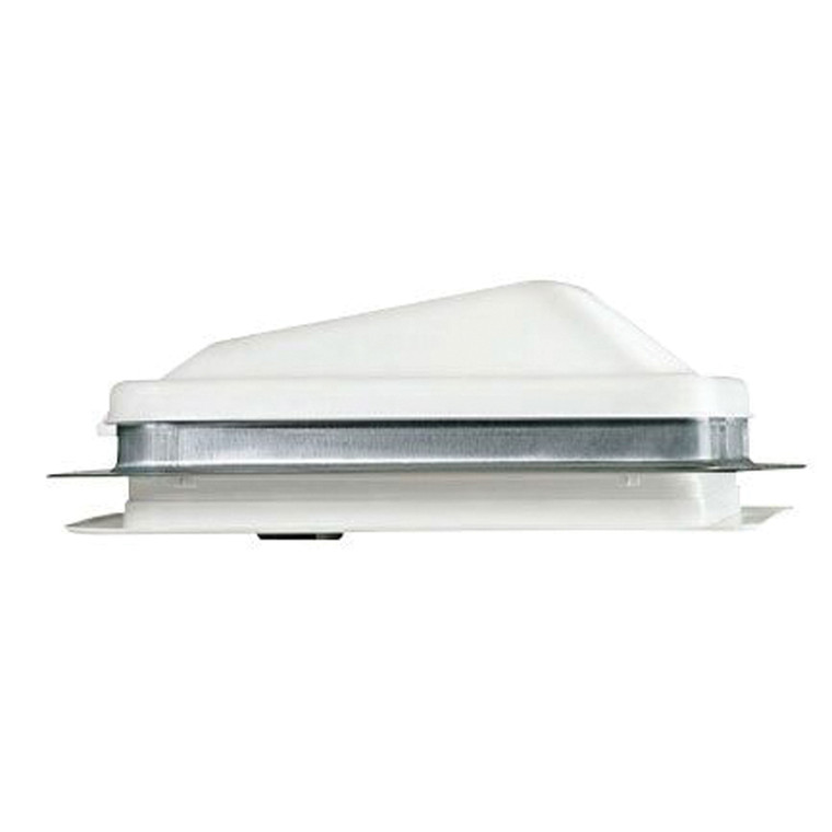 Ventline V2119-601-00 Ventadome V2119 Series Radius Corner Powered Ventilator 12V DC - White Lid, Polar White Screen - V2119-601-00