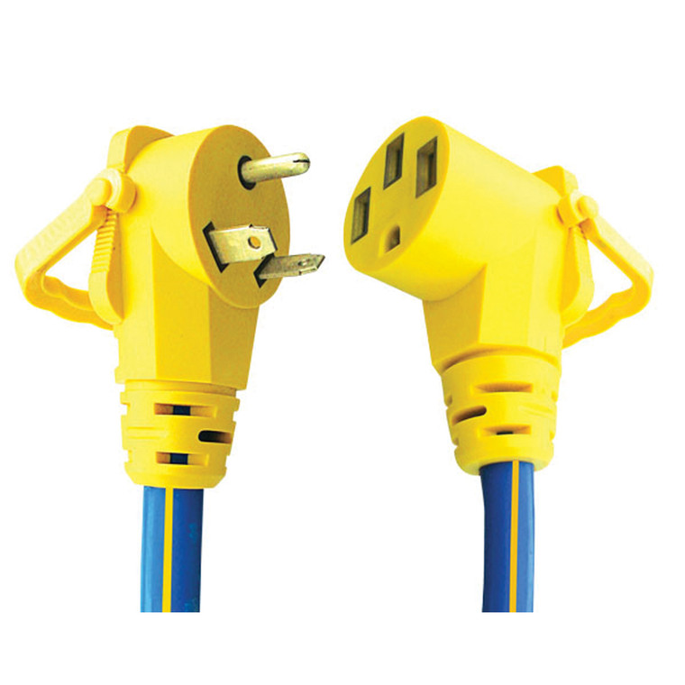 Voltec 16-00504 30-50 Amp Right Angle E-Zee Grip Adapter - 16-00504