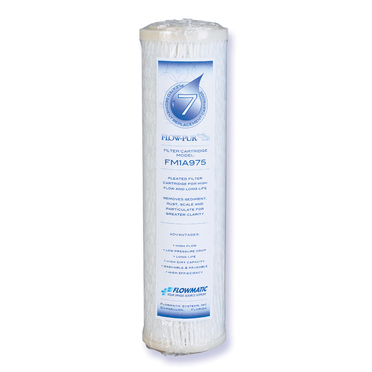 Watts FM-1A-975-RV Flowmatic Pleated Sediment Replacement Cartridge - FM-1A-975-RV