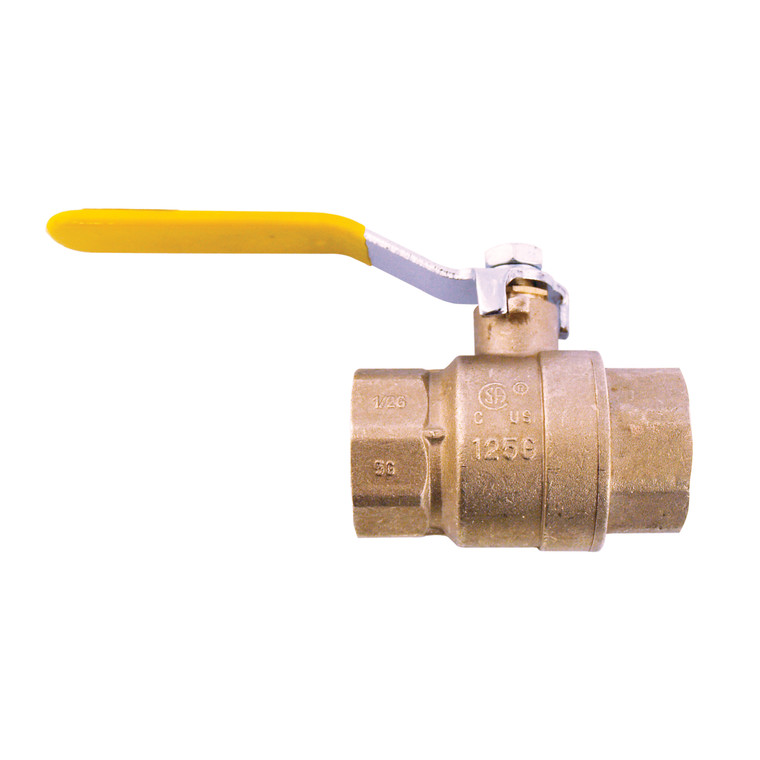 Webstone 41704W Ball Valves - 1 inch Brass Ball Valve NPT (Threaded) - H-41704W