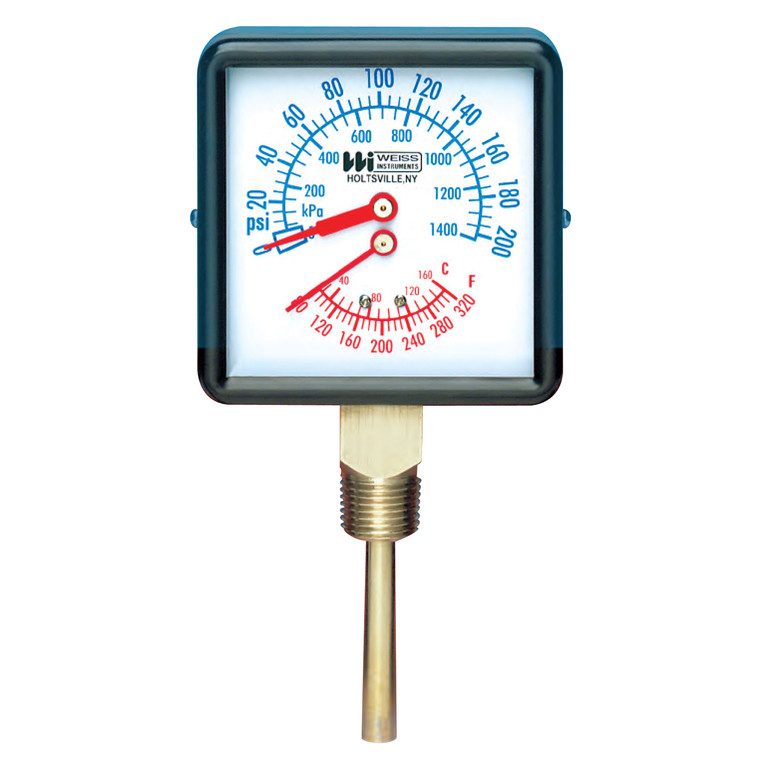 Weiss Instruments HTP40L Tri-O-Meter - 1/2" NPT Lower - HTP40L