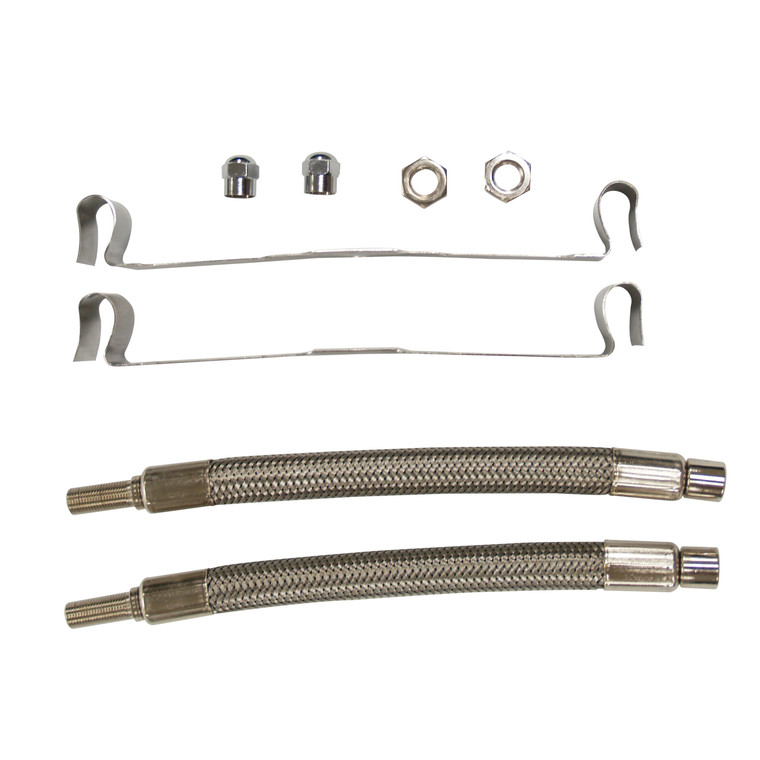 Wheel Masters 8009 Hose Extenders For 16"-19.5" Wheel Liners & Covers - 2 Hose Kit, Hand Hole Mount - 8009