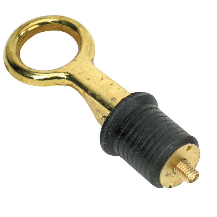 Whitecap S-0208C Brass Snap/Lever Type Bailer Plug - 1" - S-0208C