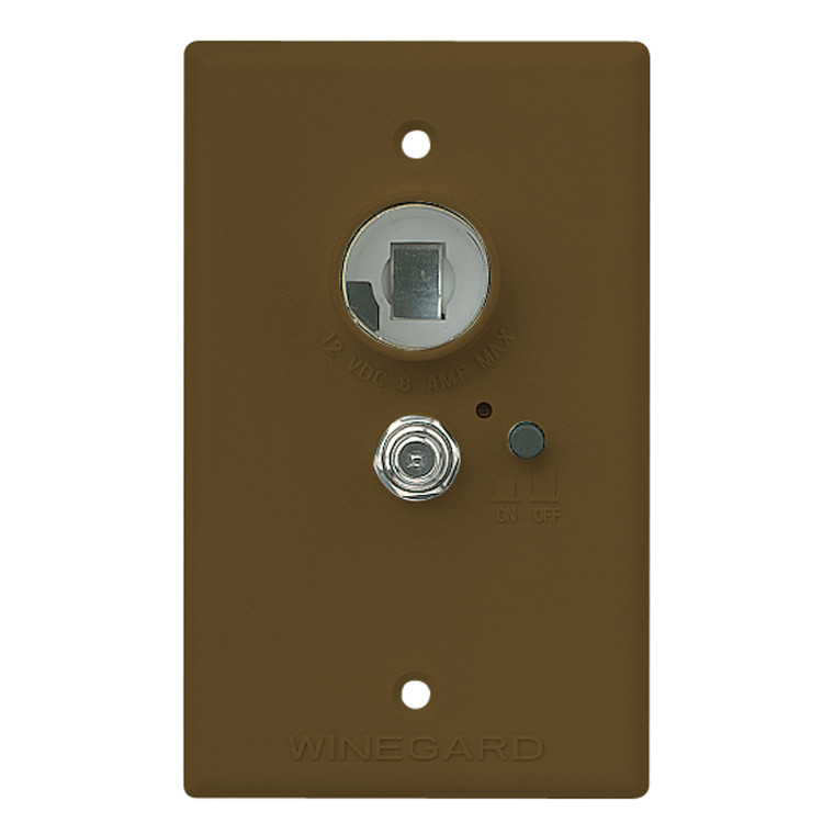 Winegard RV-7032 Wall Plate/Power Supply - Black - RV-7032 Winegard RV-7032 Wall Plate/Power Supply - Black - RV-7032