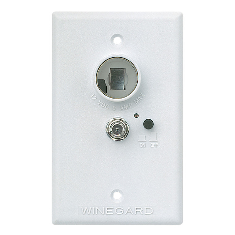 Winegard RV-7042 Wall Plate / Power Supply - White - RV-7042