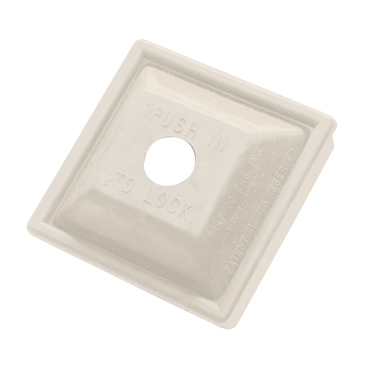 WirthCo 30080 Locking Bumper Plug - 4", White - 30080