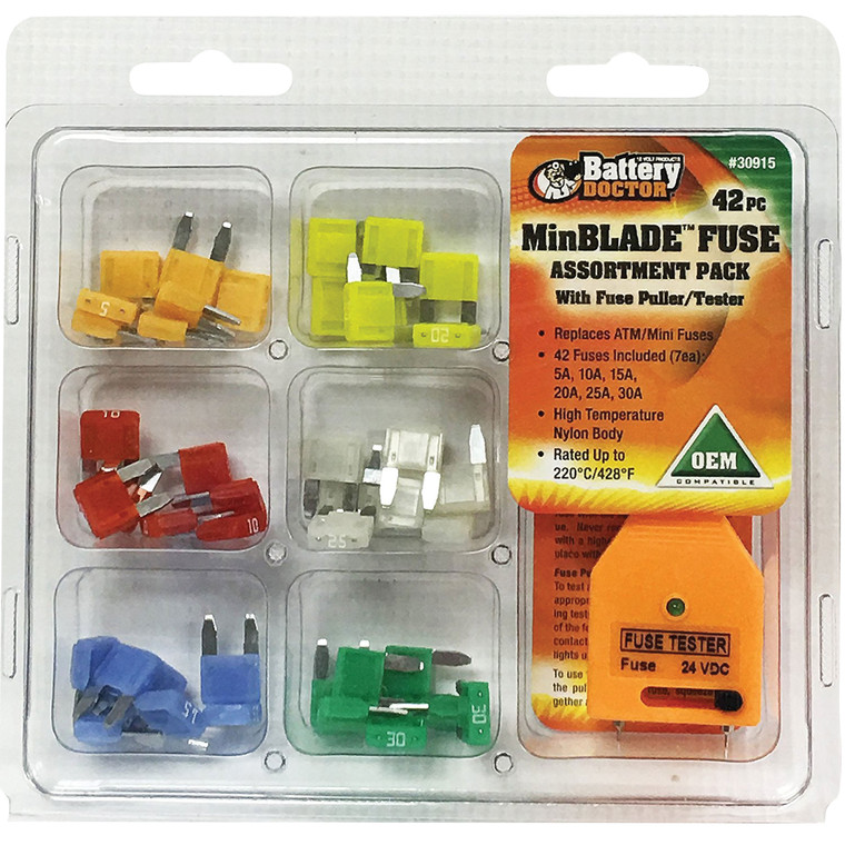 Wirthco 30915 Minblade Fuse Kit - 42 Piece - 30915