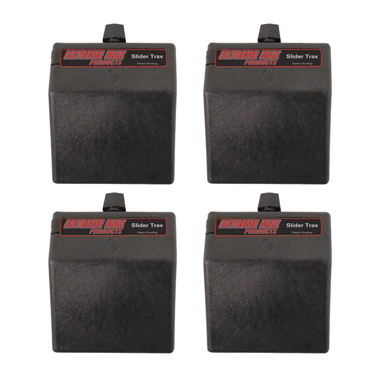 Extreme Max 3004.3100 Slider Trax Multi-Fit Slider Base - 45°, Pack of 4 - 3004.31