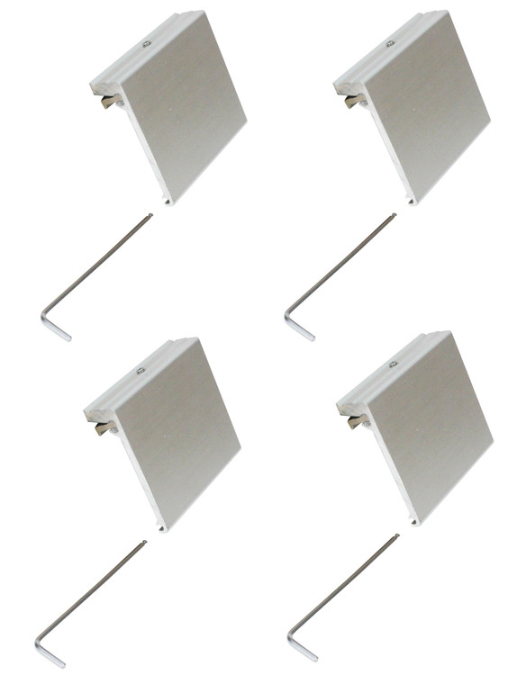 Extreme Max 3005.4113.4 Aluminum Slider Base for Crestliner SureMount Gunnel System (2161445) - Pack of 4 - 3005.4113.4