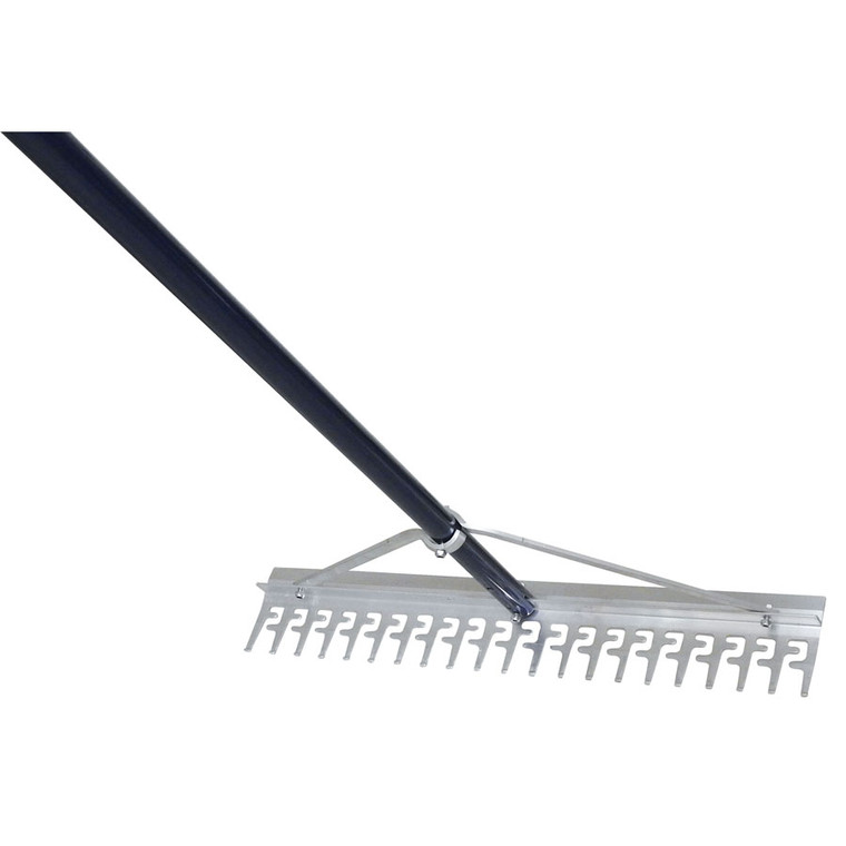 Extreme Max 3005.4233 24" Commercial-Grade Screening Rake for Beach and Lawn Care with 66" Handle - 3005.4233