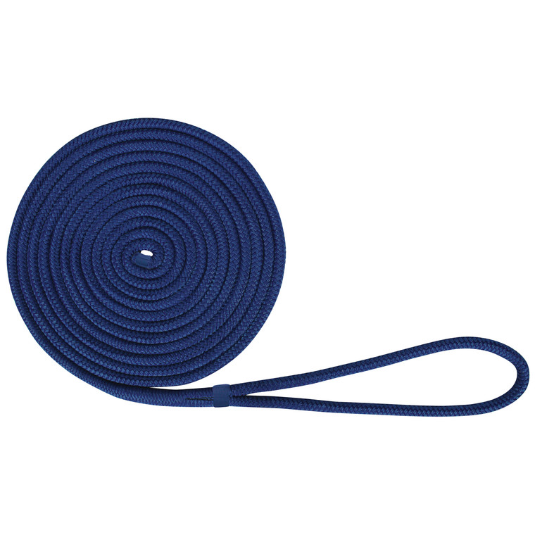 Extreme Max 3006.2120 BoatTector Double Braid Nylon Dock Line - 1/2" x 20', Royal Blue - 3006.212