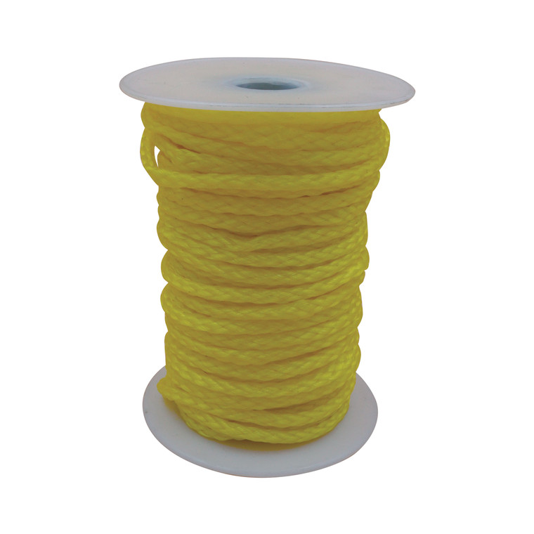 Extreme Max 3006.2234 BoatTector Hollow Braid Polypropylene Rope - 3/8" x 600', Yellow - 3006.2234