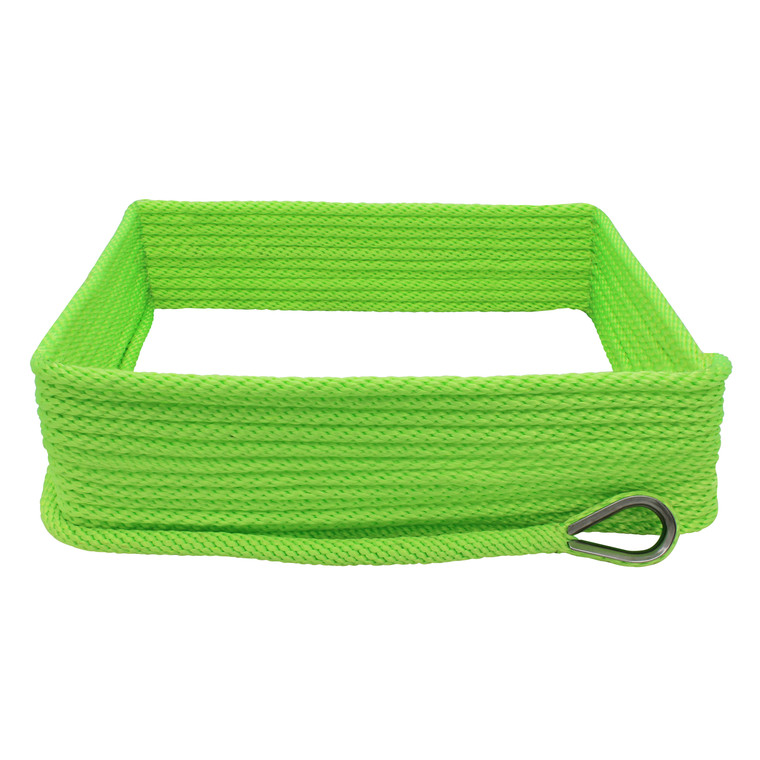Extreme Max 3006.2639 BoatTector Solid Braid MFP Anchor Line with Thimble - 3/8" x 50', Neon Green - 3006.2639