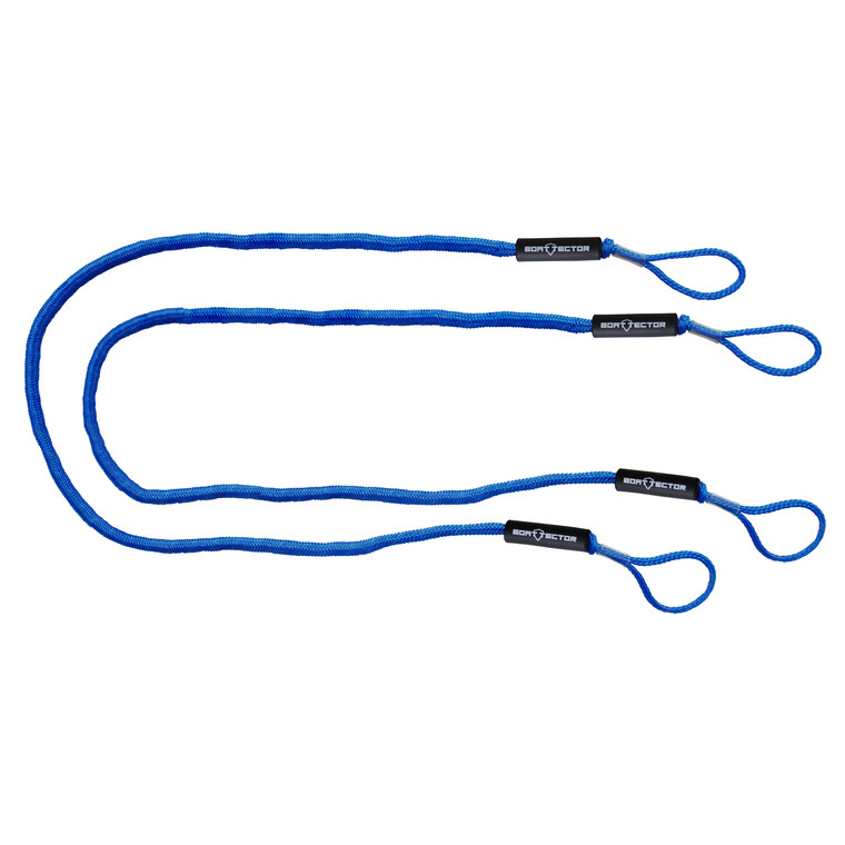 Extreme Max 3006.3042 BoatTector Bungee Dock Line Value 2-Pack - 7', Blue - 3006.3042