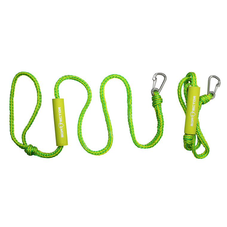 Extreme Max 3006.3132 BoatTector PWC Dock Line Value 2-Pack - 9', Green/Yellow - 3006.3132