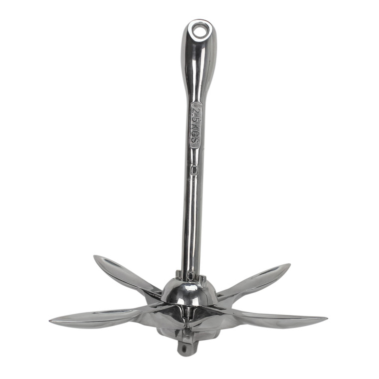 Extreme Max 3006.6672 BoatTector Stainless Steel Folding/Grapnel Anchor - 1.5 lbs. - 3006.6672