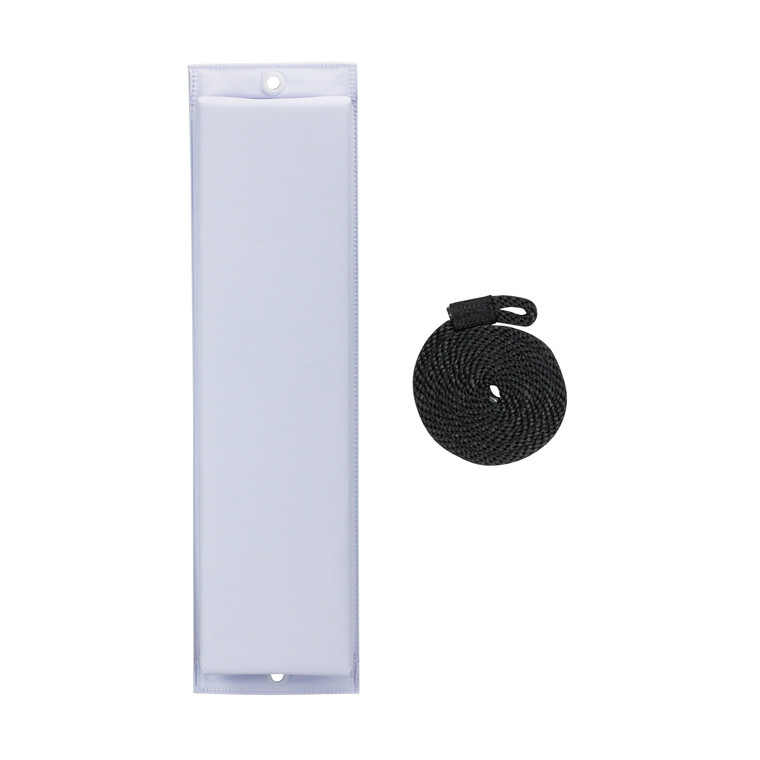 Extreme Max 3006.7237 BoatTector Flat Fender with Fender Line - 26", White - 3006.7237