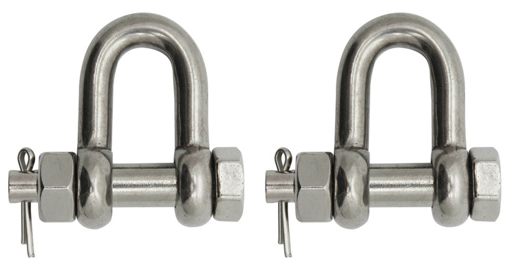 Extreme Max 3006.8357.2 BoatTector Stainless Steel Bolt-Type Chain Shackle - 3/4", 2-Pack - 3006.8357.2
