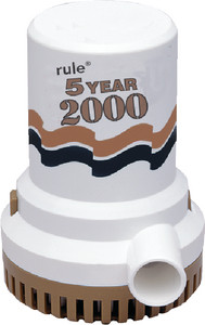 Rule - 5 Year 2000 Gph Pump 12v - 9
