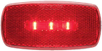 FulTyme RV - Led Mark Lite Oval Blk And Red - 1187