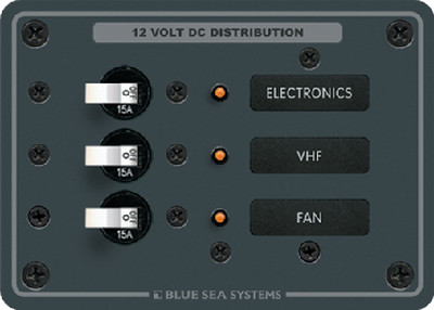 Blue Sea Systems - Panel Dc 3 Circuit Breaker - 8025