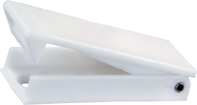 JR Products - Square Baggage Door Catch Wht - 10355