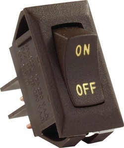JR Products - Labeled 12v On/off Switch Brwn - 12605