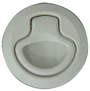 Teak Isle - Latch Flush Non-locking White - 29200