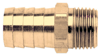 Brass Fittings - 1/2h X 3/8p Male Hose Barb - 32016