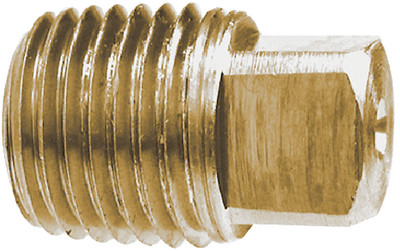 Brass Fittings - Solid Sh Plug 3/8 Brass - 44672