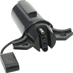 Hopkins Mfg - 7 Round Pin To 4 Flat Adapter - 47405