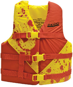 Seachoice - Red/yel Dlx Youth Vest 24 -29 - 86170