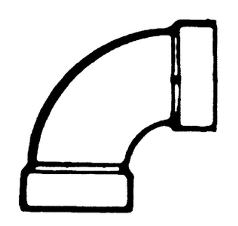 Bristol Products - 1/4 Bend 1 1/2in Abs - 632251 Bristol Products - 1/4 Bend 1 1/2in Abs - 632251