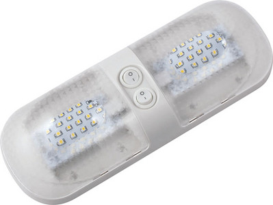 Ming's Mark - Double Dome Light Nat Wht Led - 9090107