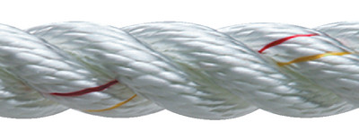 New England Ropes - Dockline 3/8 X 25 Nylon White - 60501200025