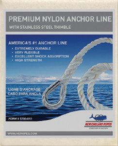 New England Ropes - Anchorline 3/8 X 100 Nylon - 60601200100