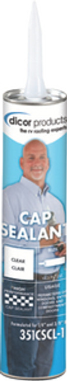 Dicor - Cap Sealant Clear 10oz Tube - 351CSCL-1 Dicor - Cap Sealant Clear 10oz Tube - 351CSCL-1