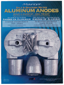 Martyr Anodes - Merc Bravo 3 Kit 04-pres Alum - CMBRAVO3KITA