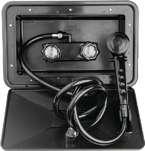 Dura Faucet - Exterior Shower Box Kit Black - DF-SA170-BK