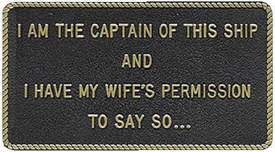 Bernard Engraving - I Am The Captain Of This Ship - FP009