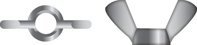 Seachoice - 1/4-20 Wing Nut 2/bg - MP1372SC